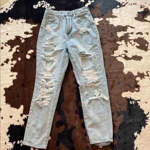 Distressed Light Blue Women's Jeans!